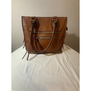 ALDO Brown Faux Leather Tote Handbag – Spacious Shoulder Bag